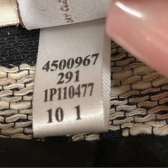 Chico's Size 2 Abstract Print Open Front 3/4 Sleeves Lined Blazer Jacket - Picture 7 of 8